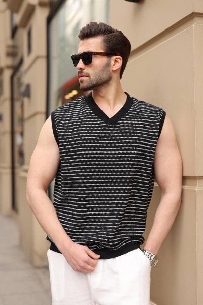 Мужская Трикотажная Футболка Madmext