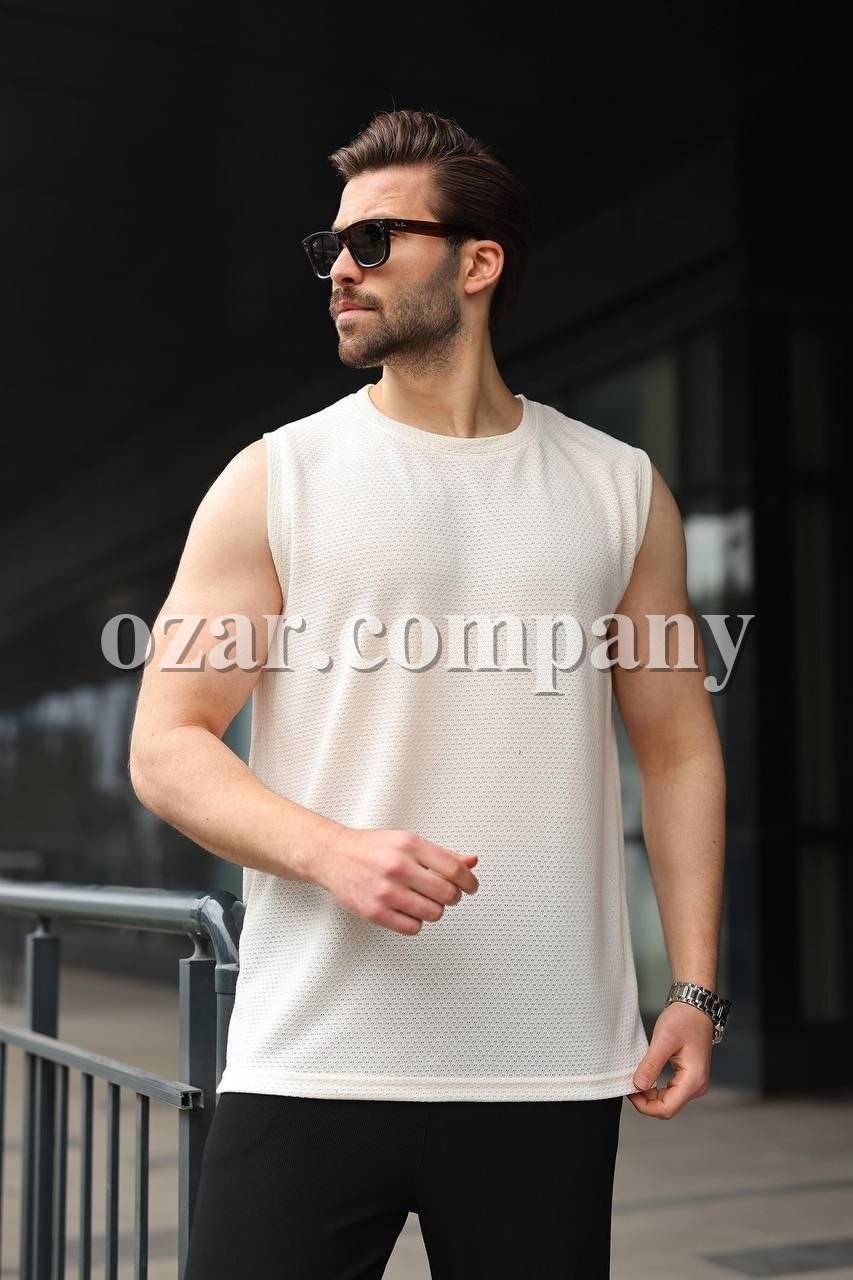 Мужская Трикотажная Футболка Madmext