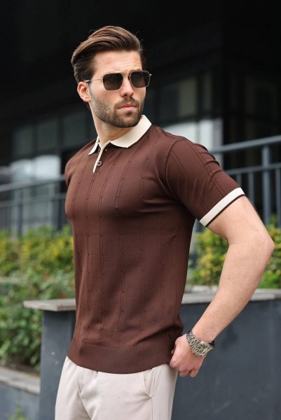 Мужская Трикотажная Футболка Madmext