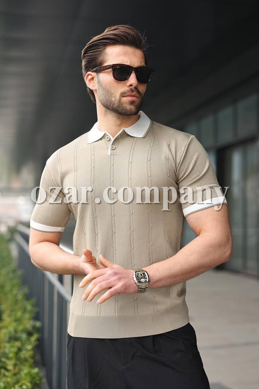 Мужская Трикотажная Футболка Madmext