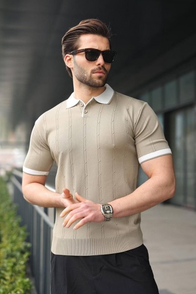 Мужская Трикотажная Футболка Madmext