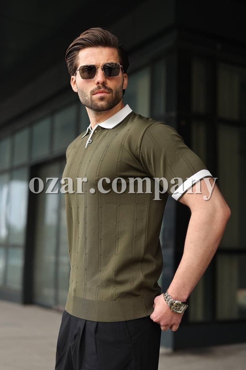 Мужская Трикотажная Футболка Madmext