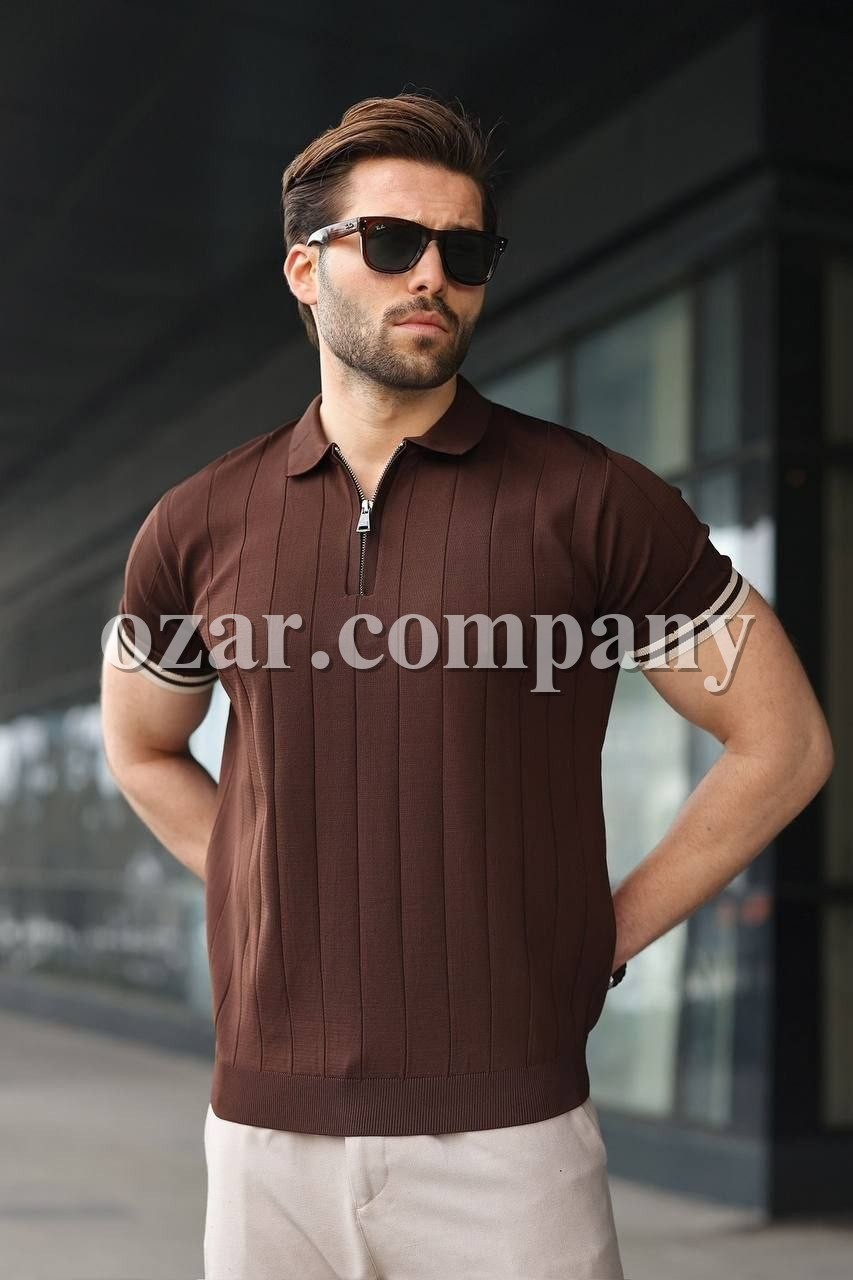 Мужская Трикотажная Футболка Madmext