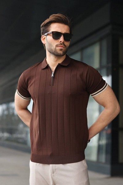 Мужская Трикотажная Футболка Madmext