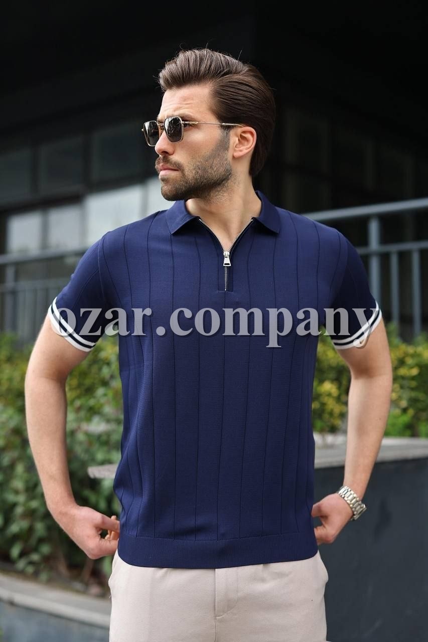 Мужская Трикотажная Футболка Madmext