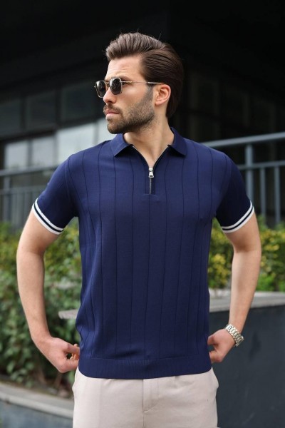 Мужская Трикотажная Футболка Madmext