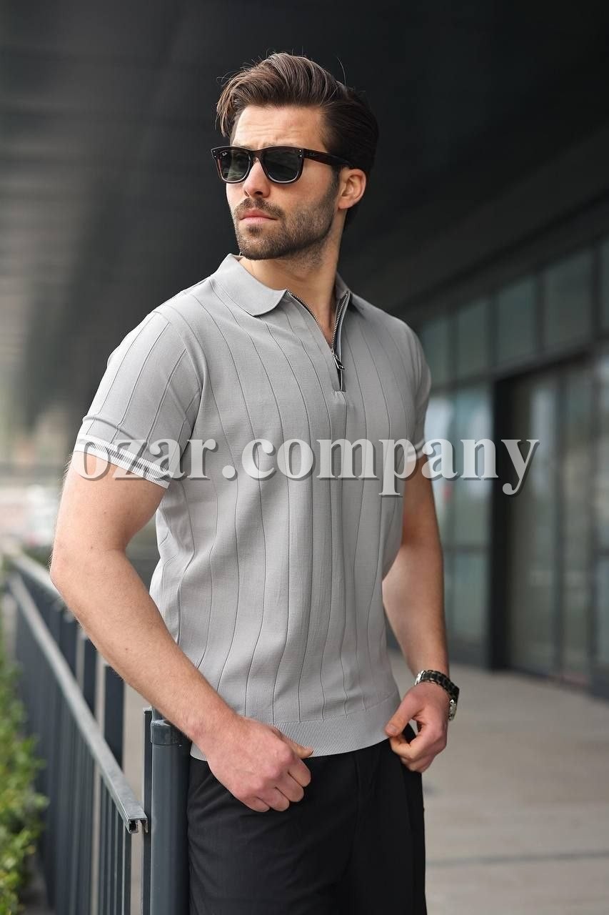 Мужская Трикотажная Футболка Madmext