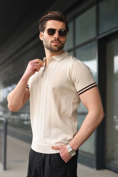 Мужская Трикотажная Футболка Madmext