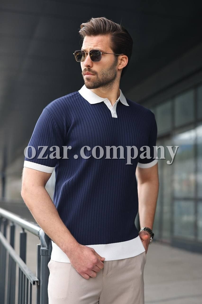 Мужская Трикотажная Футболка Madmext