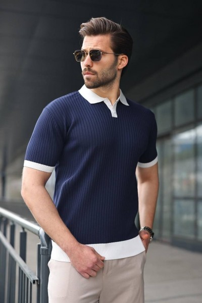 Мужская Трикотажная Футболка Madmext