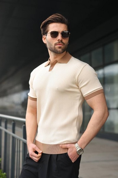 Мужская Трикотажная Футболка Madmext