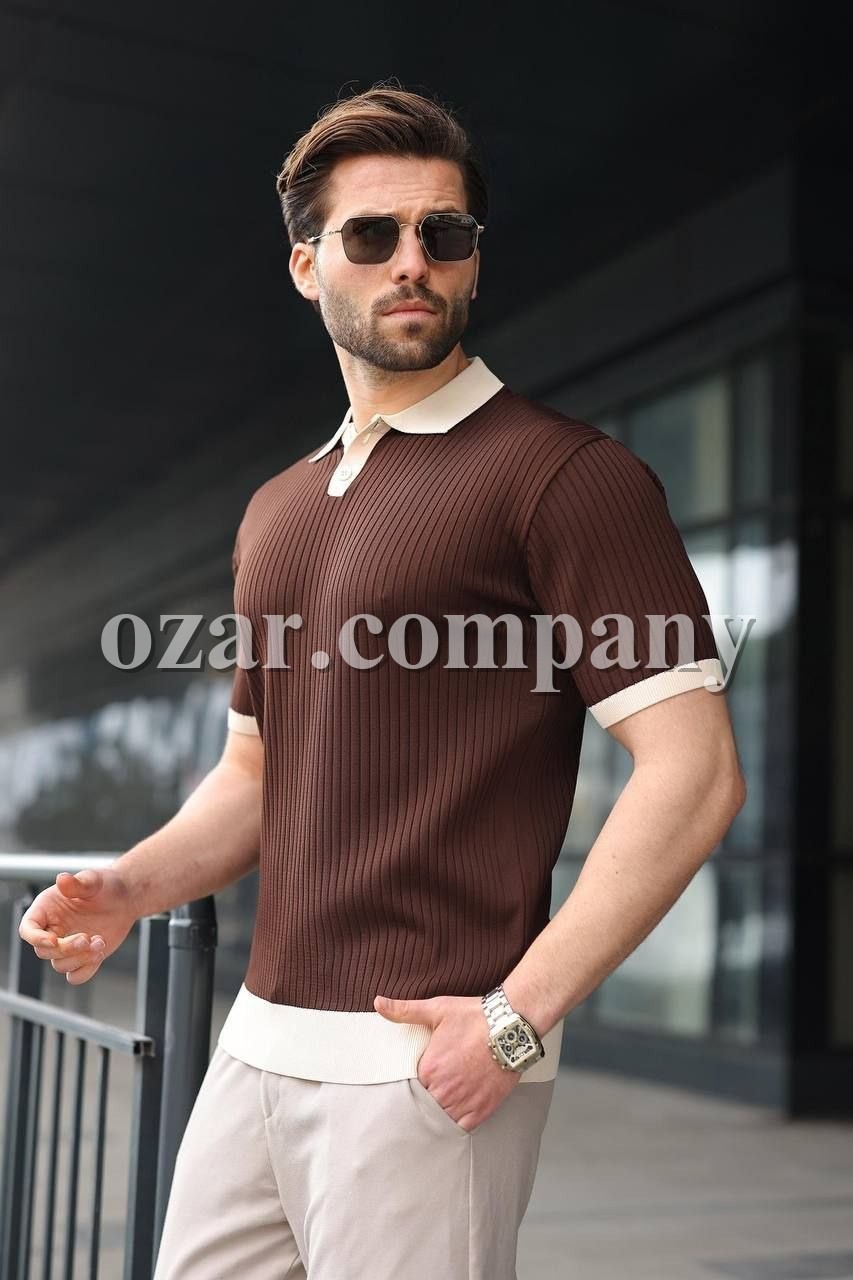 Мужская Трикотажная Футболка Madmext