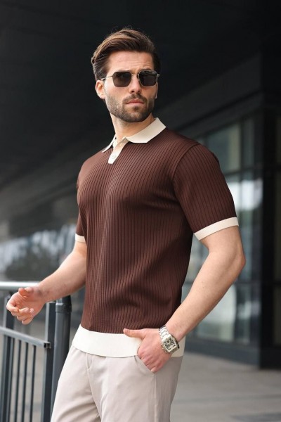 Мужская Трикотажная Футболка Madmext