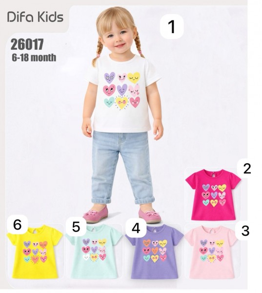Футболка Для Девочки Difa Kids (6-9-12-18мес.)