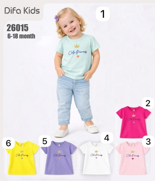 Футболка Для Девочки Difa Kids (6-9-12-18мес.)