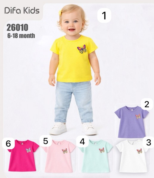 Футболка Для Девочки Difa Kids (6-9-12-18мес.)