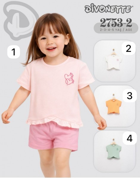 Футболка Для Девочки Divonette (2-3-4-5лет)