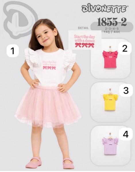 Футболка Для Девочки Divonette (2-3-4-5лет)