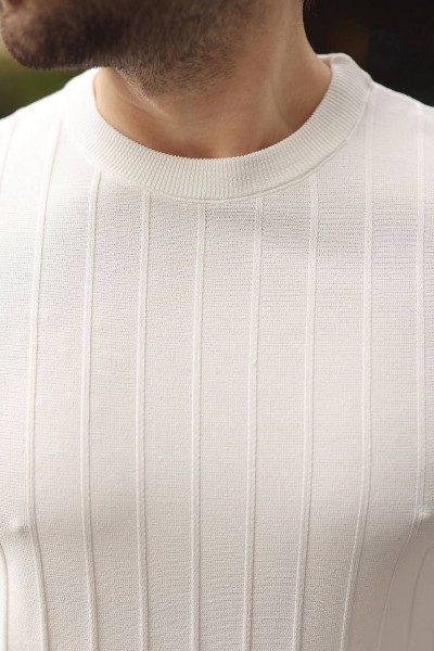 Мужская Трикотажная Футболка Madmext