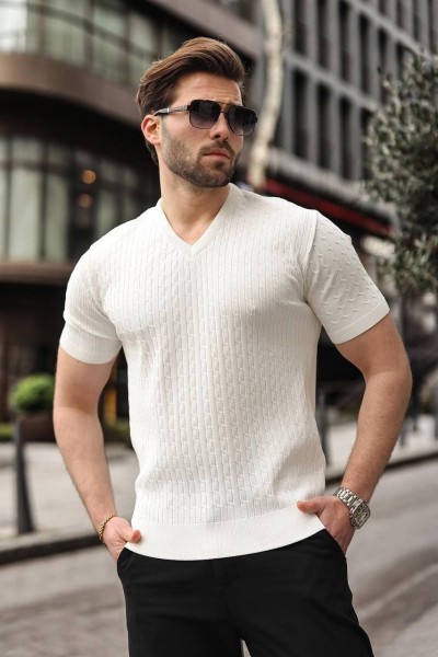 Мужская Трикотажная Футболка Madmext