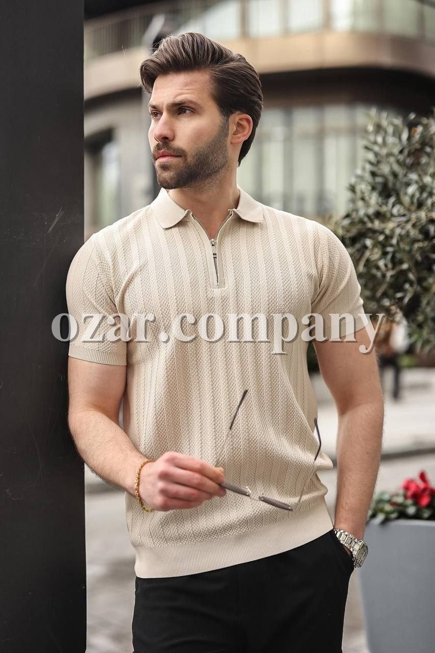 Мужская Трикотажная Футболка Madmext