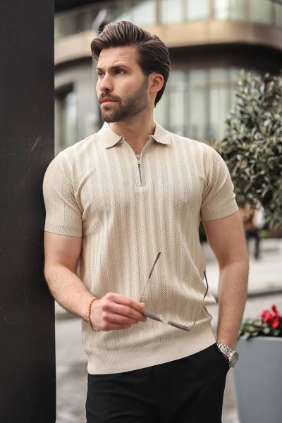 Мужская Трикотажная Футболка Madmext