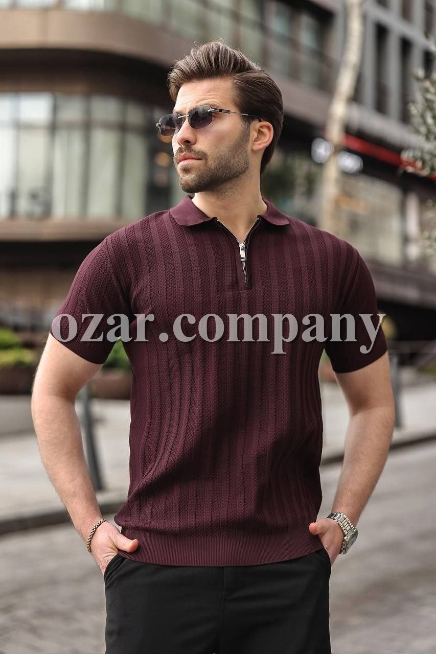 Мужская Трикотажная Футболка Madmext