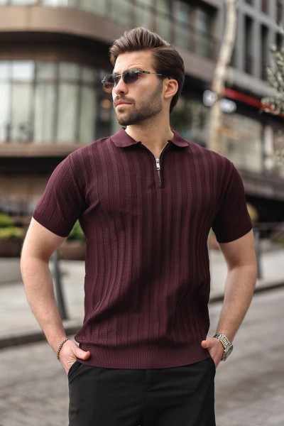 Мужская Трикотажная Футболка Madmext