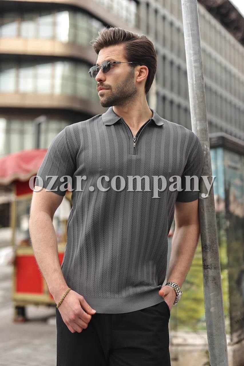 Мужская Трикотажная Футболка Madmext