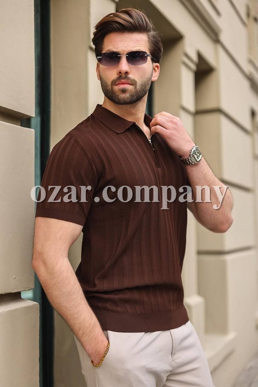 Мужская Трикотажная Футболка Madmext