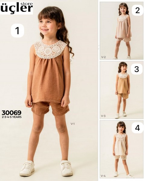 Муслиновый Костюм Для Девочки Sani (2-3-4-5лет)