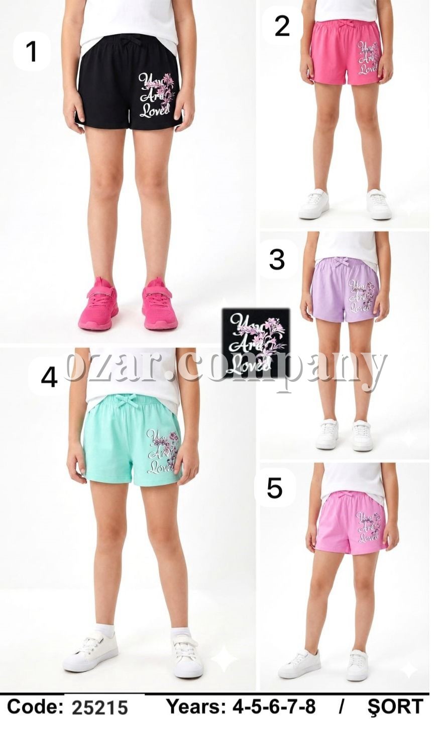 Шорты Для Девочки Dassi Kids (4-5-6-7-8лет) 