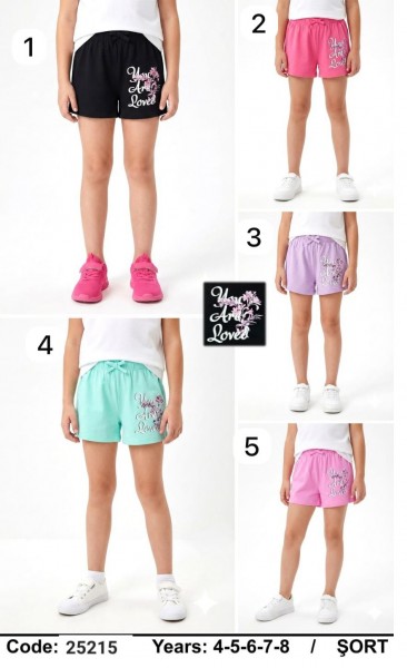 Шорты Для Девочки Dassi Kids (4-5-6-7-8лет) 