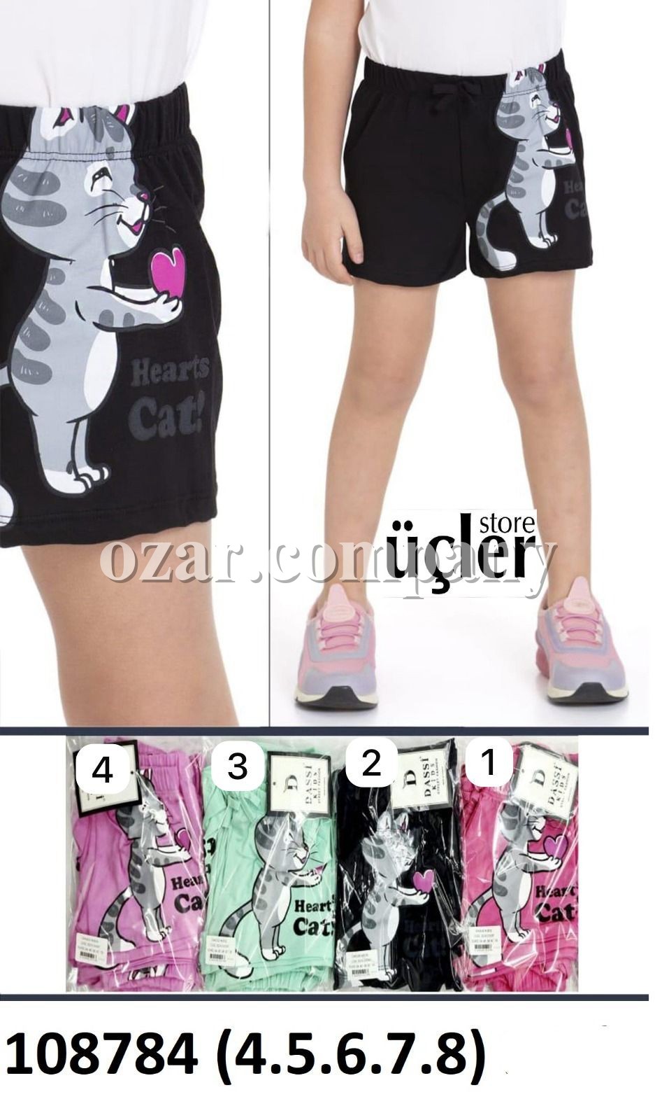 Шорты Для Девочки Dassi Kids (4-5-6-7-8лет) 