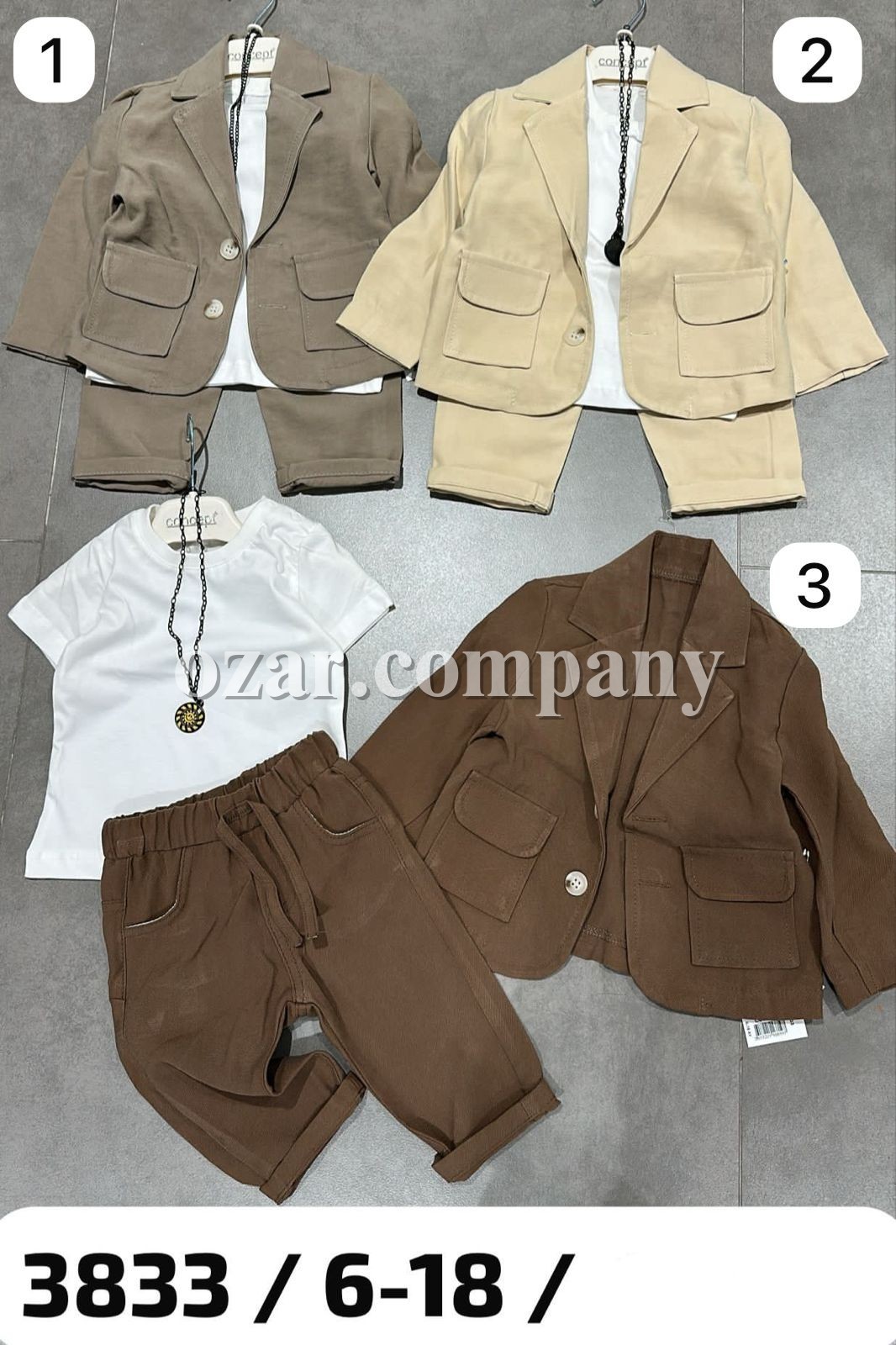 Костюм Тройка Для Мальчика Concept (6-9-12-18мес.)