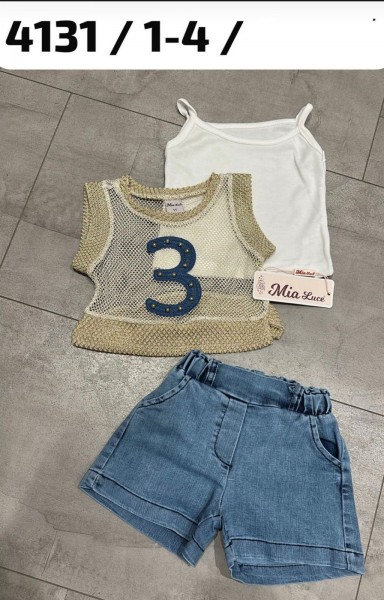 Костюм Тройка Для Девочки Mia Luce (1-2-3-4лет) 