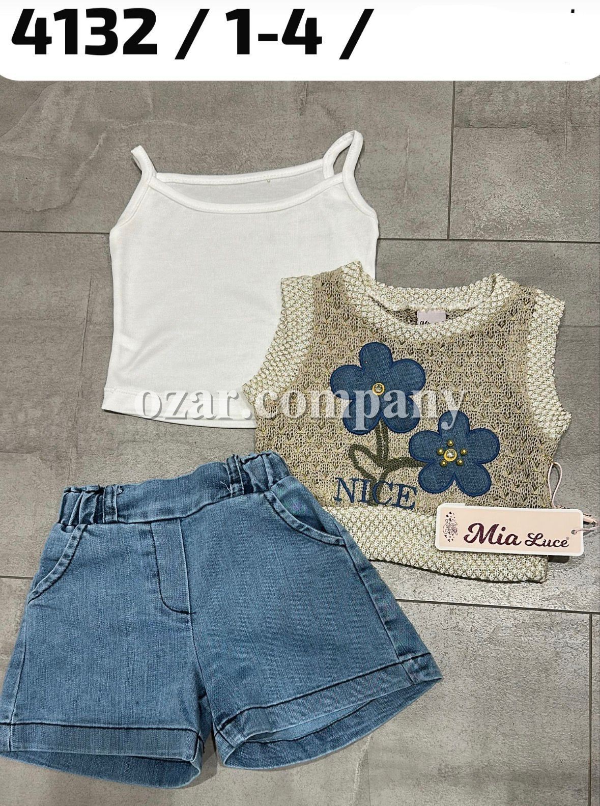 Костюм Тройка Для Девочки Mia Luce (1-2-3-4лет) 