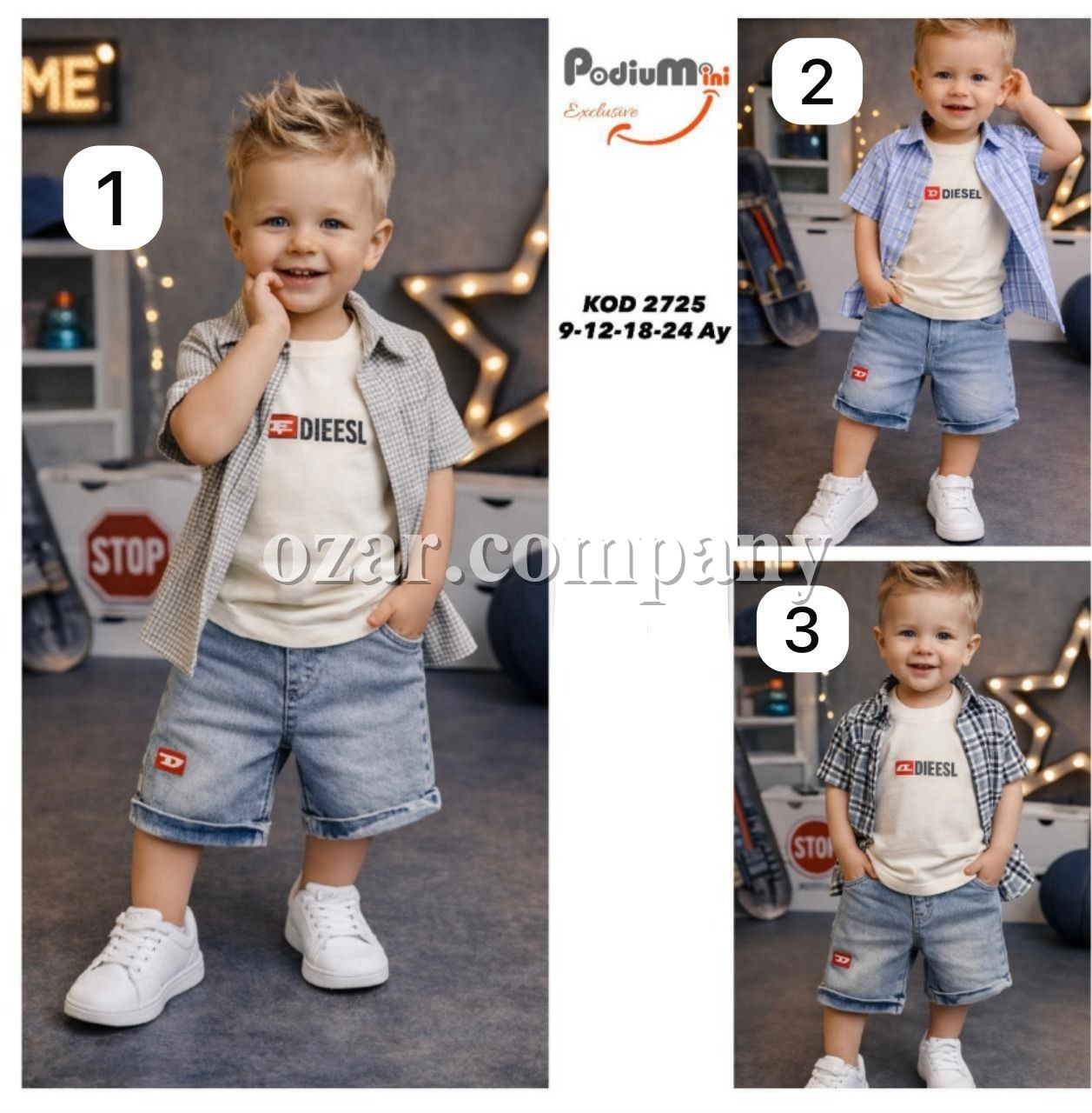 Костюм Тройка Для Мальчика PodiuMini (9-12-18-24мес.)