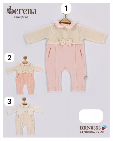 Велюровый Человечек Для Девочки Berena (9-12-18-24мес.)