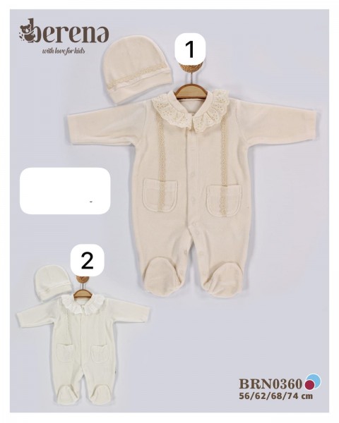 Велюровый Человечек Для Девочки Berena (0-3-6-9мес.)