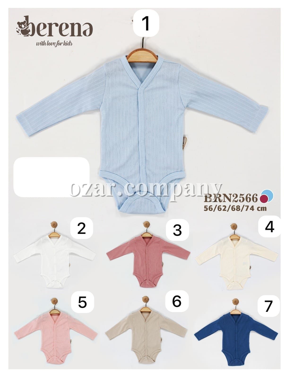 Бодик Для Новорождённых Berena (0-3-6-9мес.)