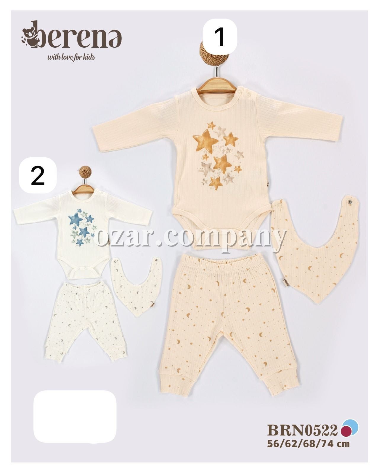 Комплект Для Новорождённых Berena (0-3-6-9мес.)