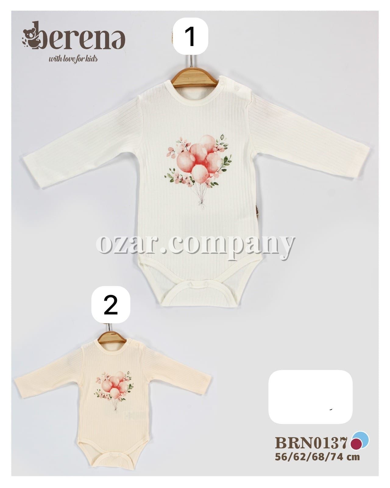 Бодик Для Девочки Berena (0-3-6-9мес.)