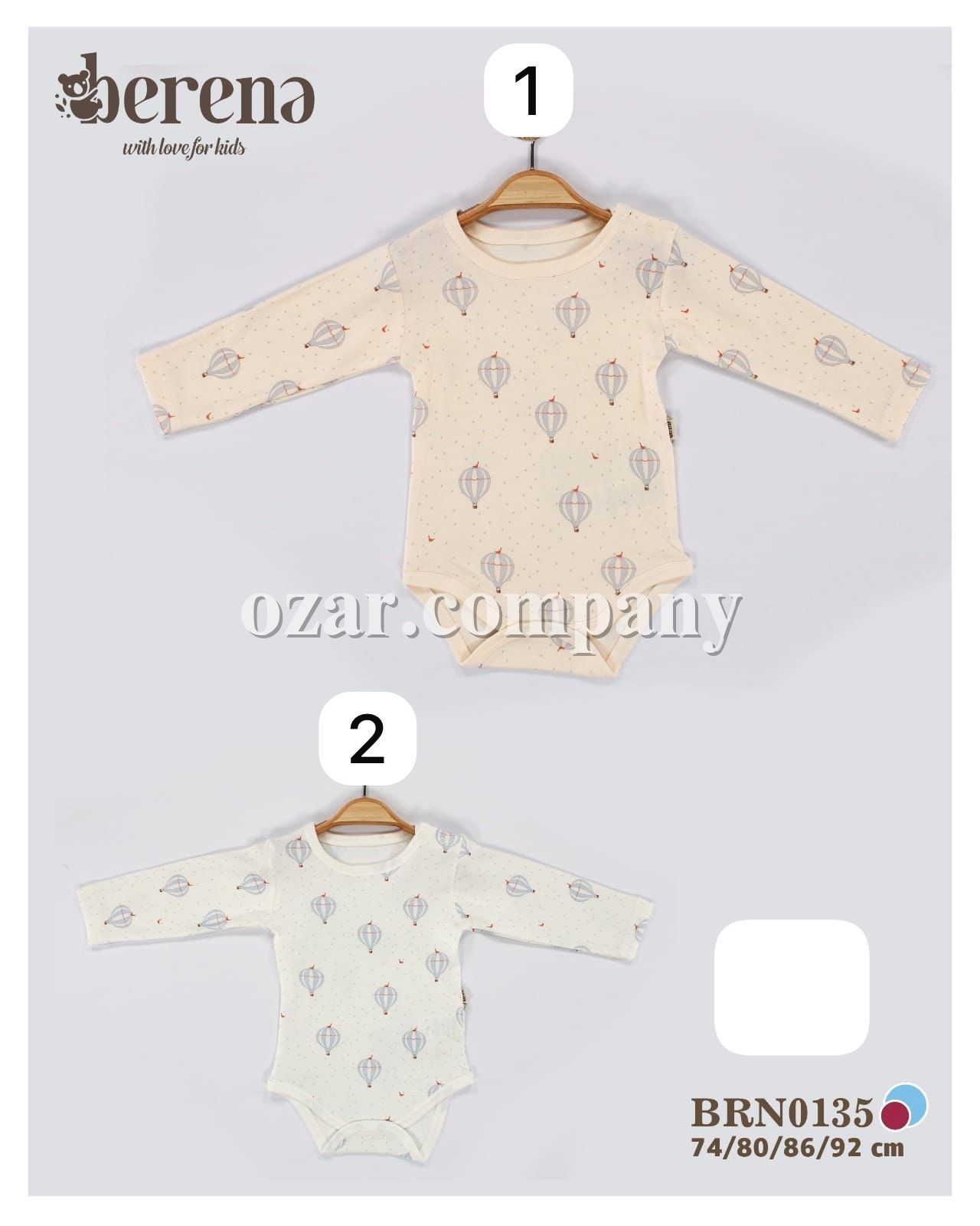 Бодик Для Новорождённых Berena (9-12-18-24мес.)