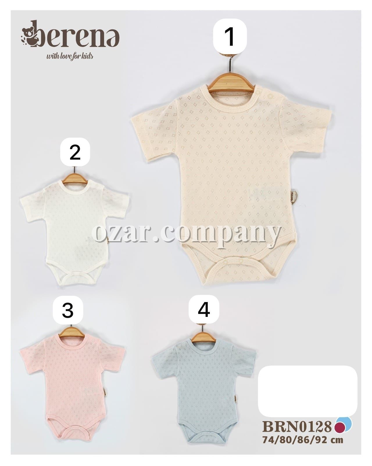 Бодик Для Новорождённых Berena (9-12-18-24мес.)