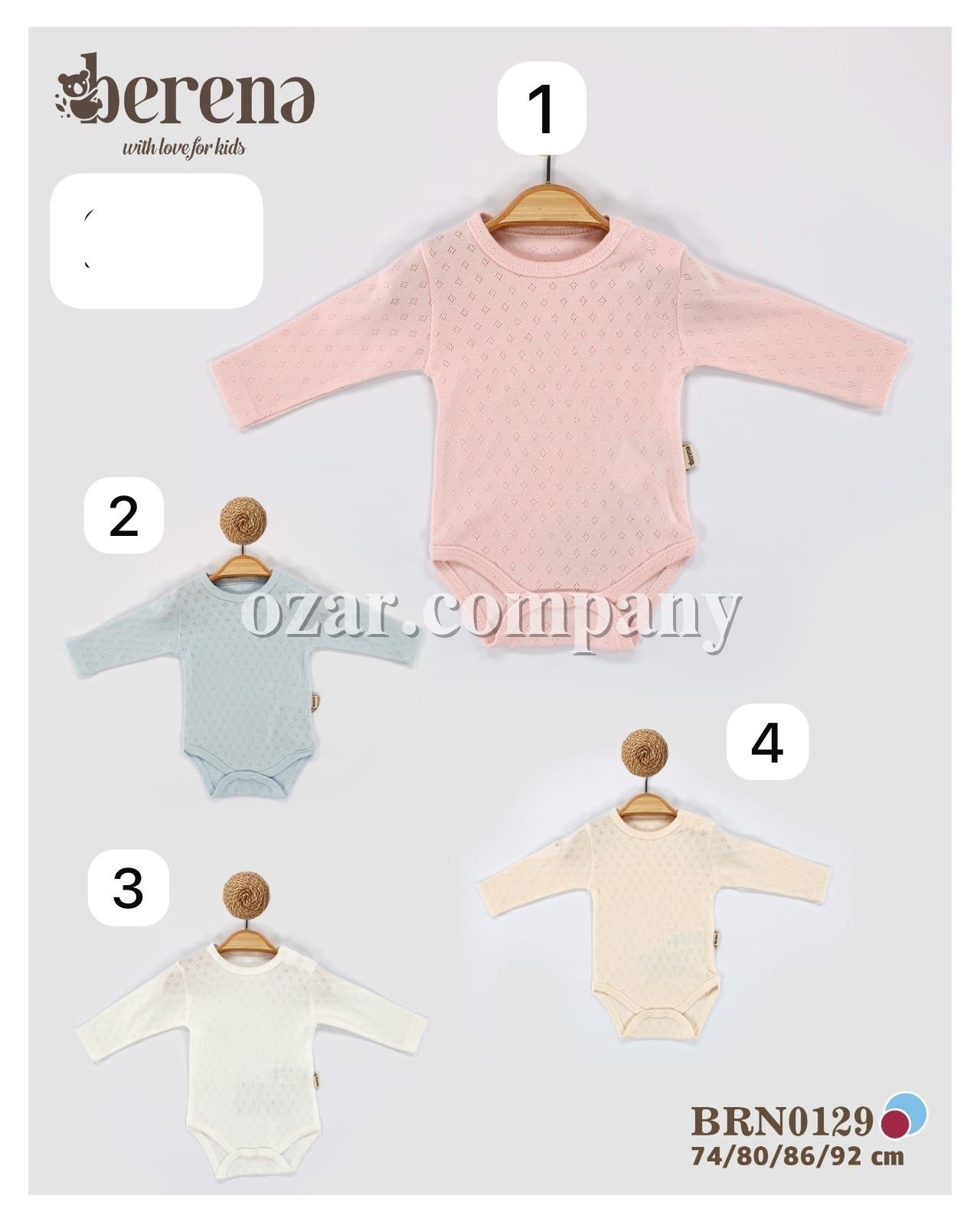 Бодик Для Новорождённых Berena (9-12-18-24мес.)