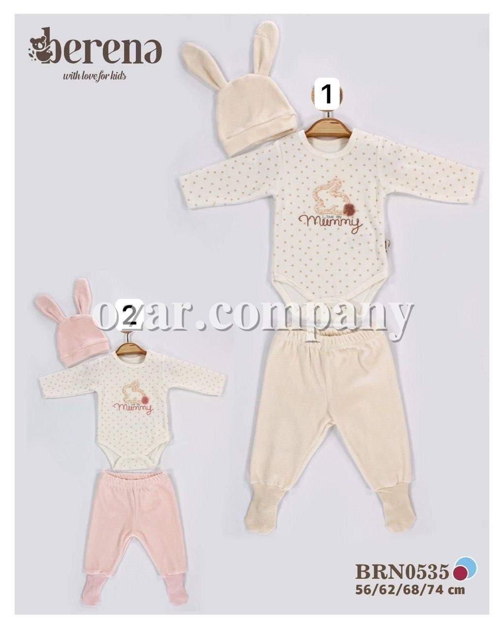 Комплект Для Девочки Berena (0-3-6-9мес.)