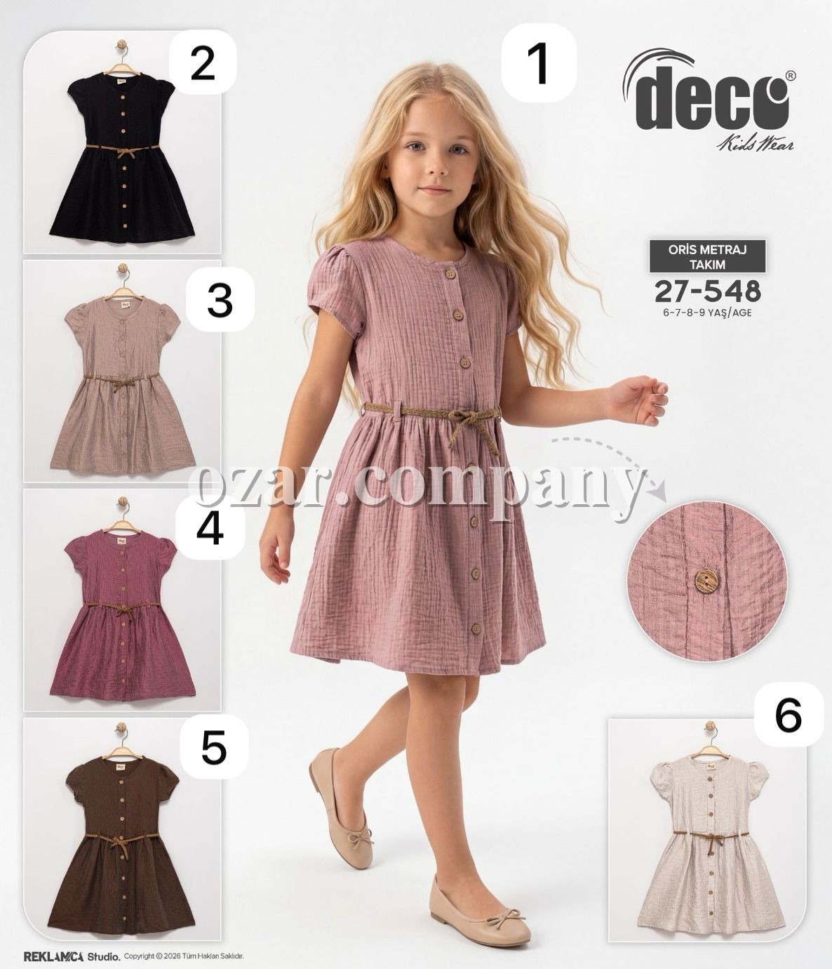 Платье Для Девочки Deco (6-7-8-9лет) 