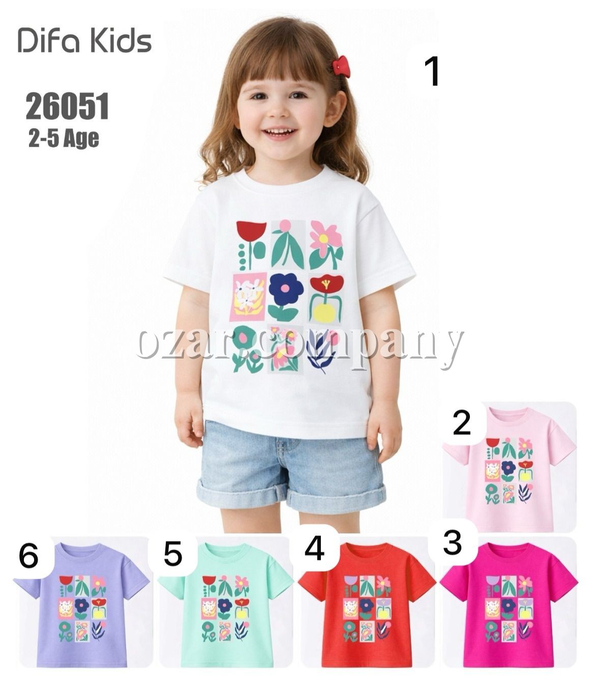Футболка Для Девочки Difa Kids (2-3-4-5лет)