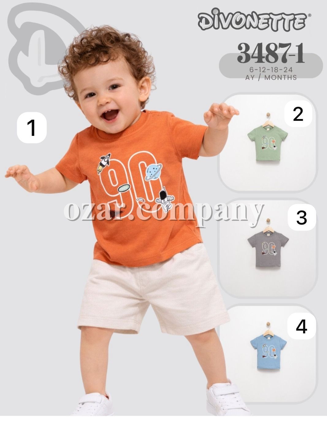 Футболка Для Мальчика Divonette (6-12-18-24мес.)